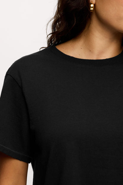 Vintage Cotton Everyday T-Shirt | Black