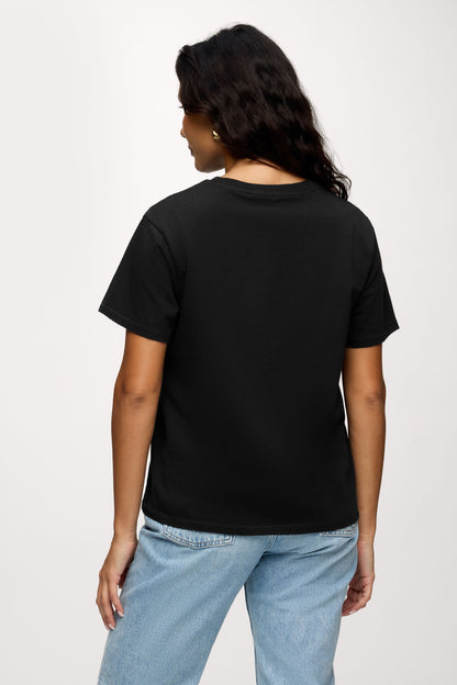 Vintage Cotton Everyday T-Shirt | Black