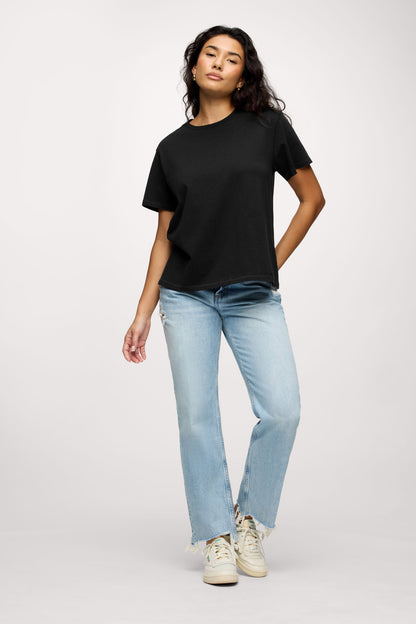 Vintage Cotton Everyday T-Shirt | Black