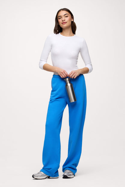 Slinky Rib Long Sleeve Shirt | White