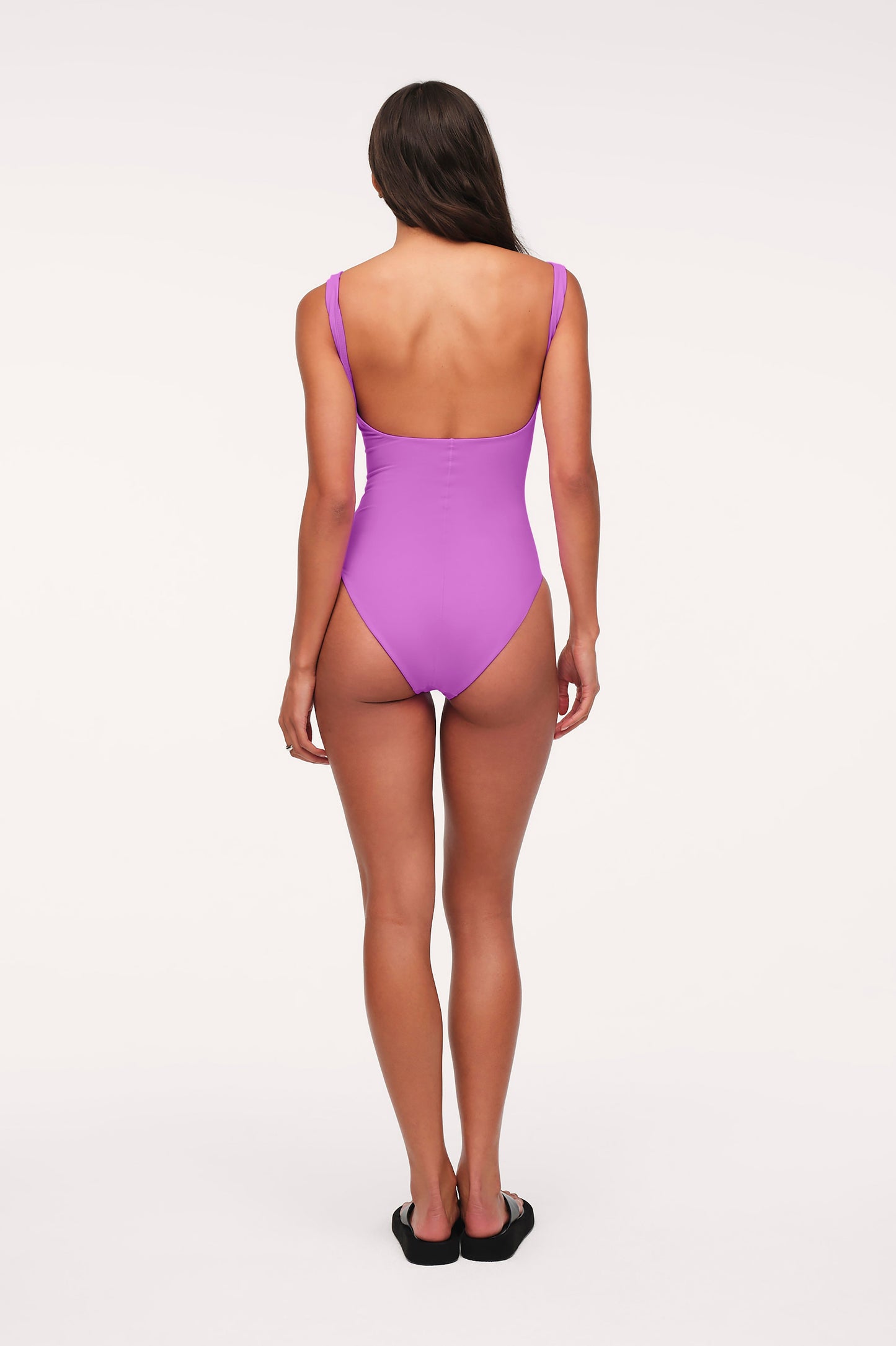 Square Neck One Piece | Smooth Wisteria