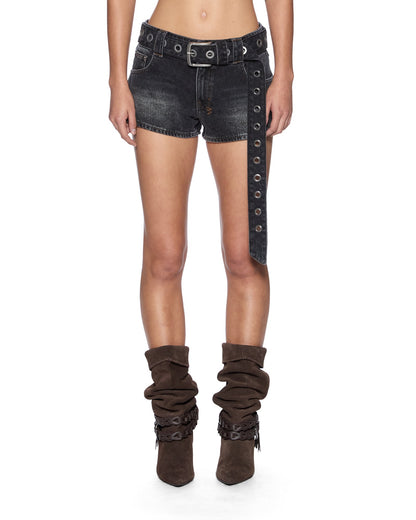 MICRO SHORT OPIUM BELTED