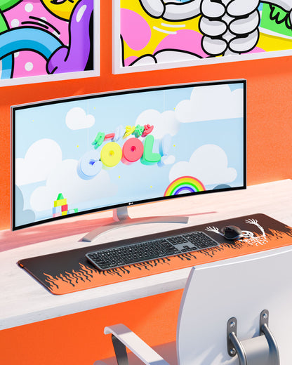 You Died Desk Mat